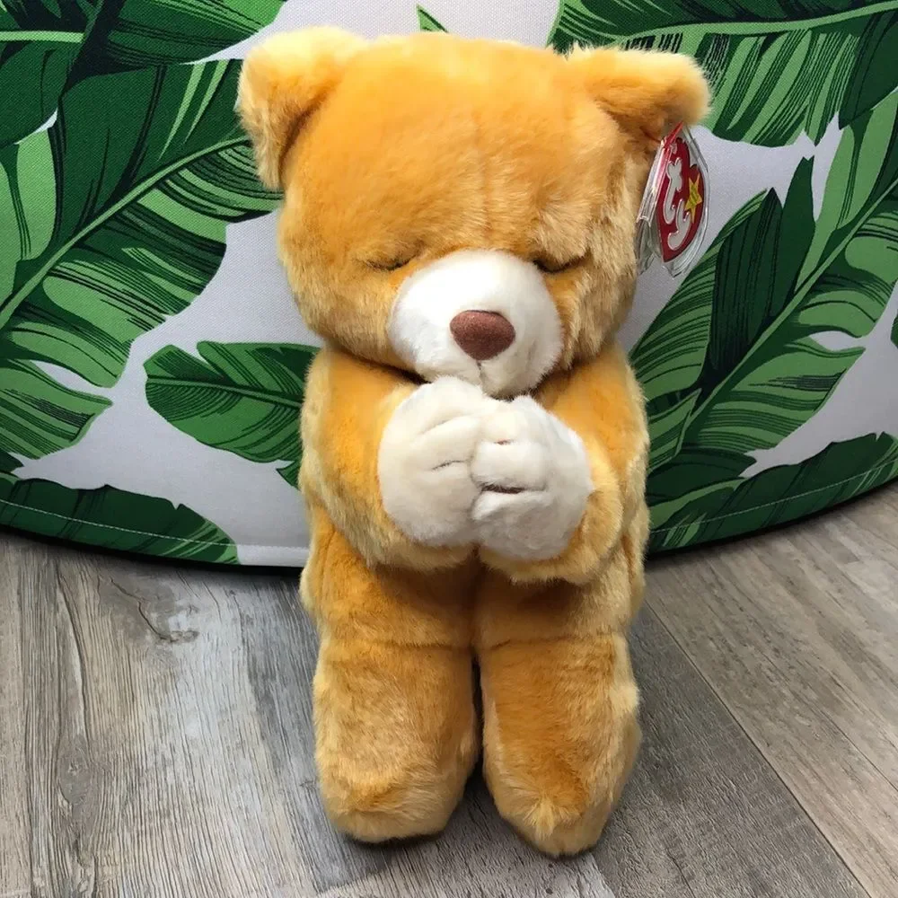 Ty Original 11” Beanie Buddy HOPE Praying Bear RARE NWT